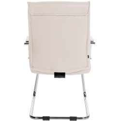 Lot de 2 chaises visiteurs Sievert | crème