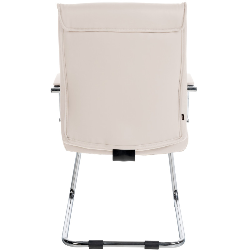 Lot de 2 chaises visiteurs Sievert | crème