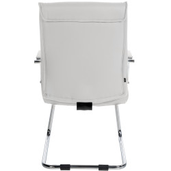 Lot de 2 chaises visiteurs Sievert | blanc