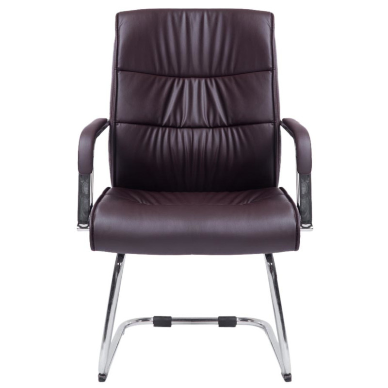 Lot de 2 chaises visiteurs Sievert | brun