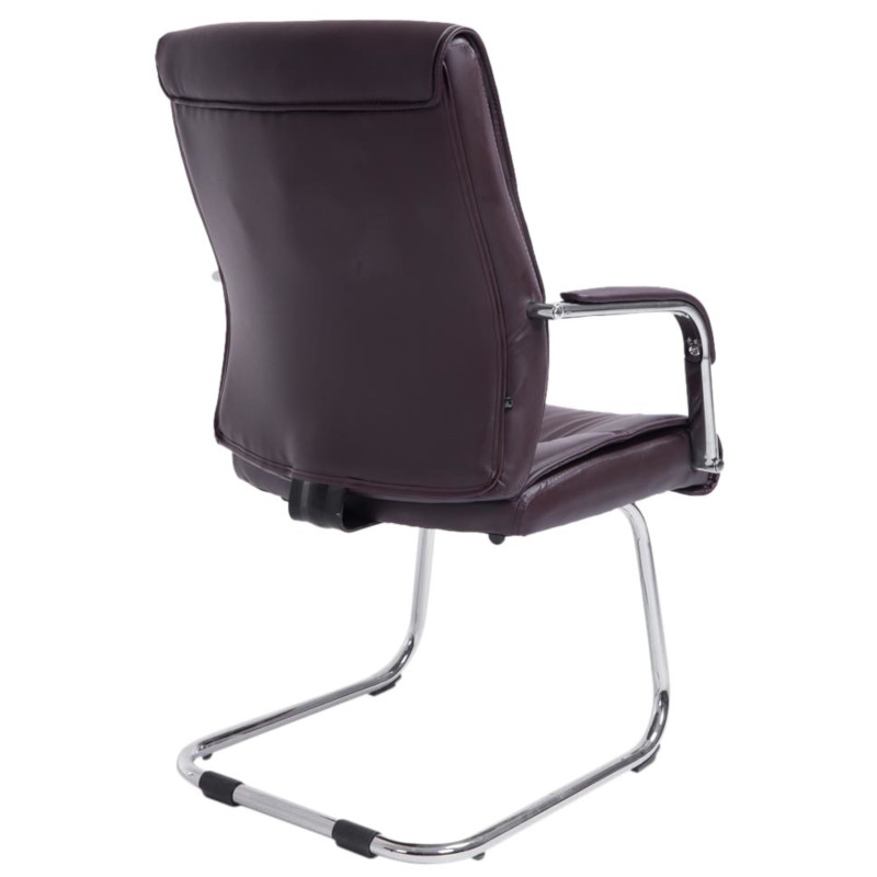 Lot de 2 chaises visiteurs Sievert | brun
