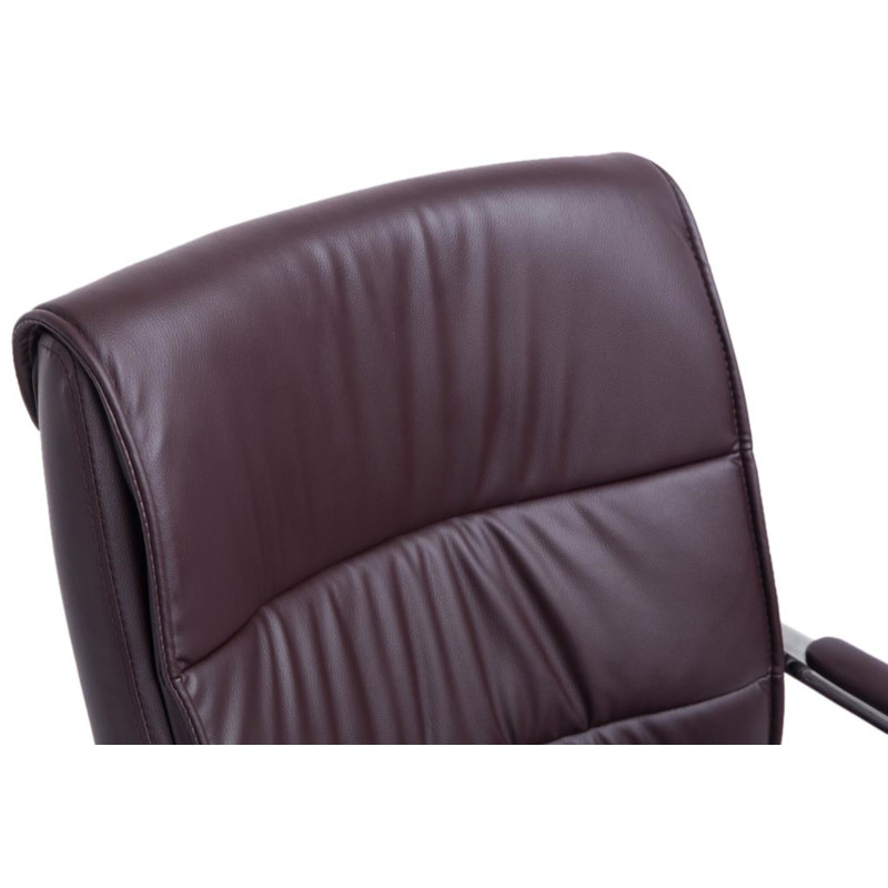 Lot de 2 chaises visiteurs Sievert | brun