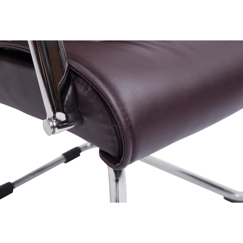 Lot de 2 chaises visiteurs Sievert | brun