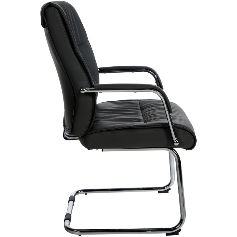 Lot de 2 chaises visiteurs Sievert | noir
