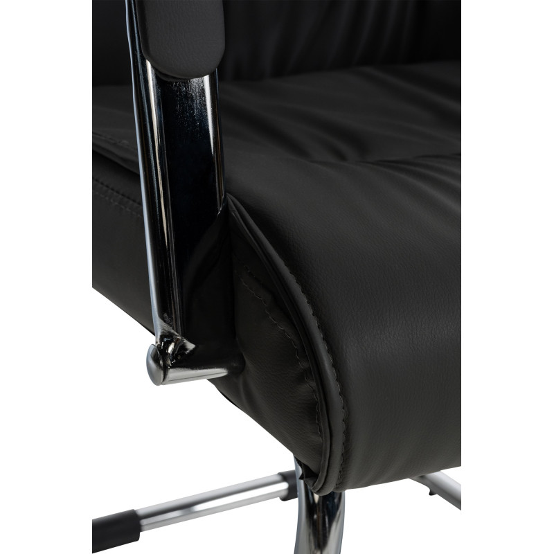 Lot de 2 chaises visiteurs Sievert | noir