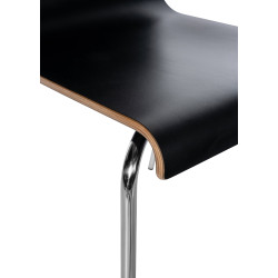 Chaise visiteur Gahanna | noir