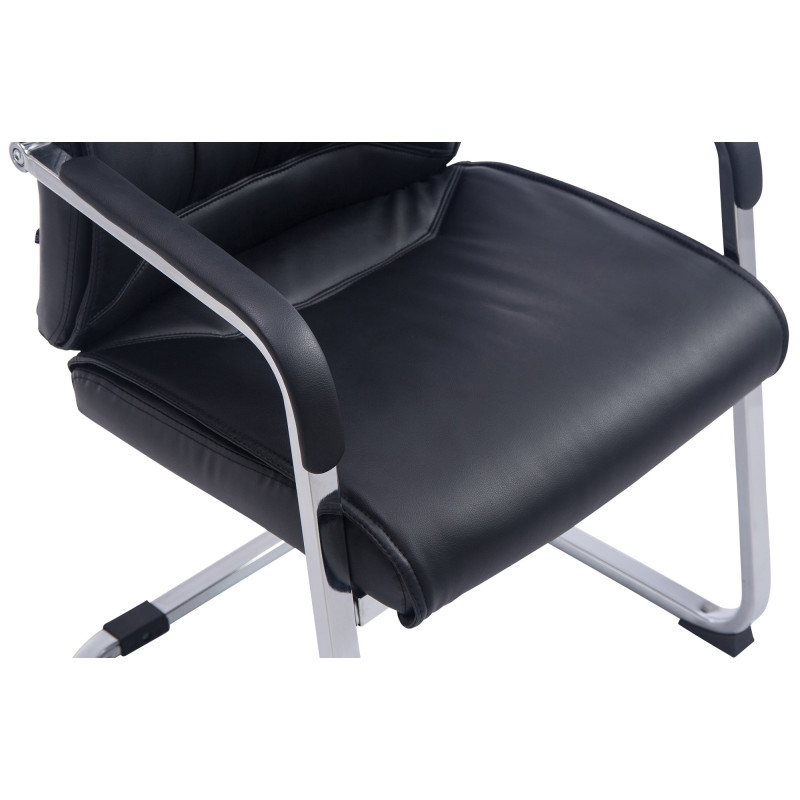 Chaise visiteur XL Anubis | noir