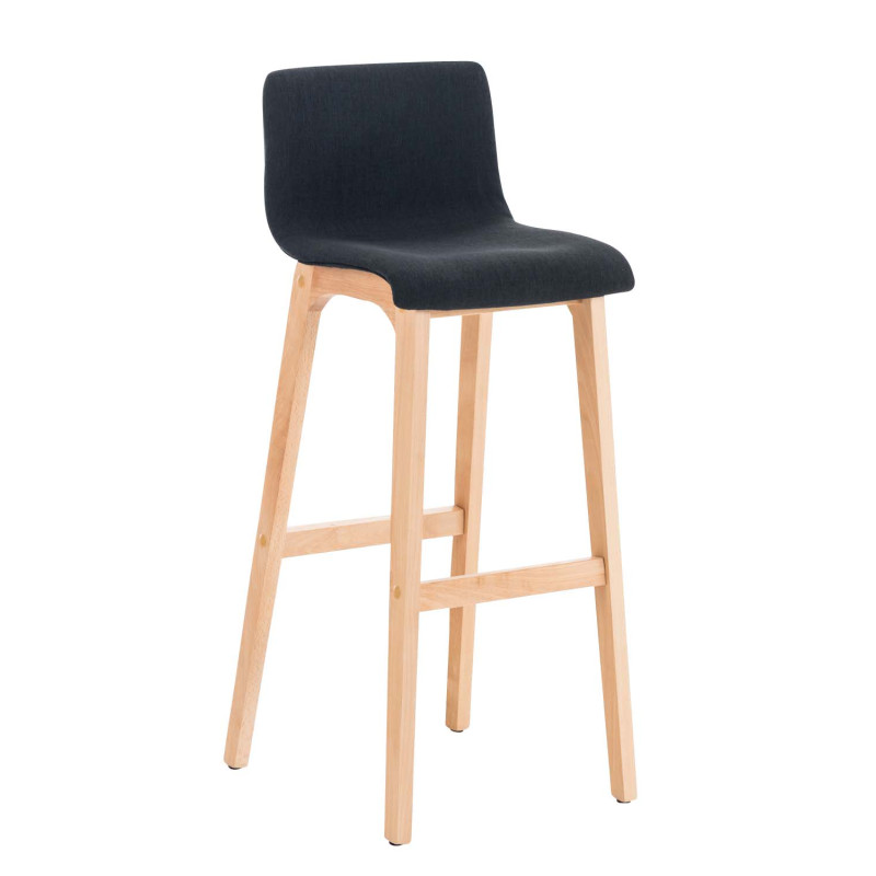 Tabouret de bar Hoover tissu Natura noir