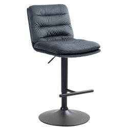 Barhocker Damar Samt schwarz