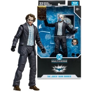 Figurine - DC Multiverse - The Joker Bank Robber - Articulée - Hyper réaliste