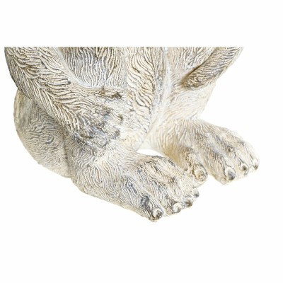 Figurine Décorative DKD Home Decor 16 x 15 x 30 cm Blanc Résine Singe Tropical Décapé