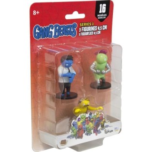 Figurines Gang Beasts - Lot de 3 - Lansay - Collection Loufoque - 4,5 cm