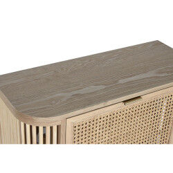 Range-chaussures Home ESPRIT Doré Naturel Rotin Bois d'épicéa Tropical 70 x 29 x 115 cm