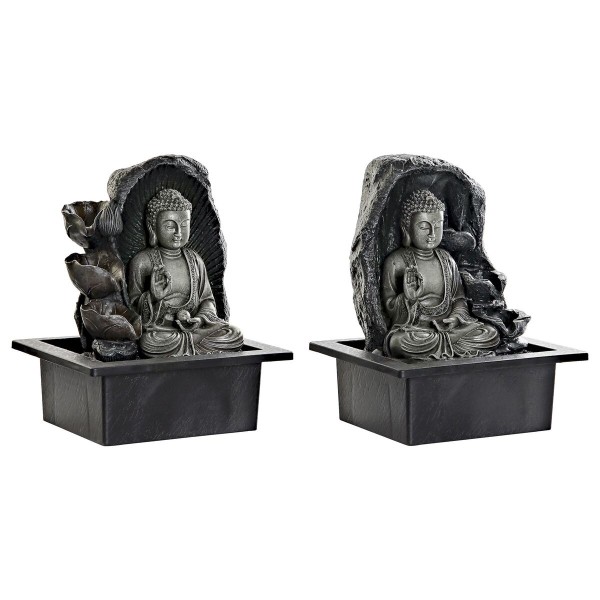 Fontaine de jardin DKD Home Decor 21 x 17,5 x 25 cm Buda Résine Oriental (2 Unités)