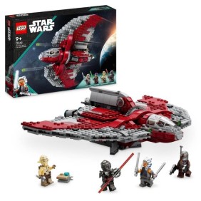 LEGO Star Wars La Navette T-6 d'Ahsoka Tano 75362 - Vaisseau Lance-Tenons - 4 Personnages