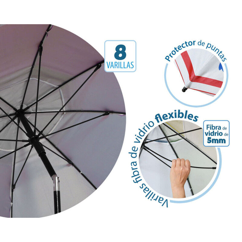 Parasol de plage Ø 180 cm SPF50+ Ancre