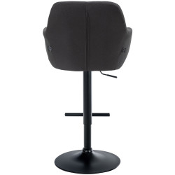 Barhocker Natoma Stoff schwarz