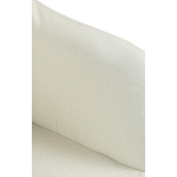 Taburete de bar Natoma en tela Crema,Metal cromado