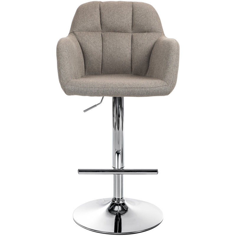 Barhocker Natoma Stoff chrom