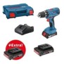 Perceuse visseuse Bosch Professional GSR 18V-21 + 3 batteries GBA 18V 2,0Ah + chargeur GAL 18V-20 , livrés en L-CASE - 0615990L8