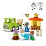 LEGO 10419 DUPLO Ma Ville Prendre Soin des Abeilles et des Ruches, Jouet Éducatif pour Enfants, 2 Figurines d'Abeilles