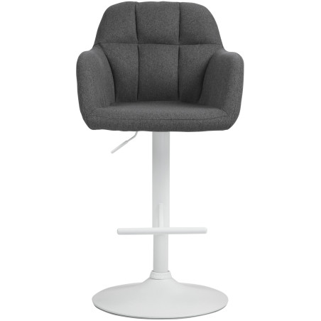 Barhocker Natoma Stoff weiЯ