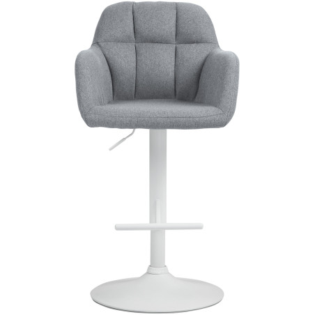 Barhocker Natoma Stoff weiЯ