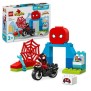 LEGO DUPLO Marvel 10424 L'aventure en moto de Spin - Jouet Spidey et ses Amis