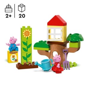 LEGO DUPLO 10431 Le Jardin et la Cabane dans l'Arbre de Peppa Pig - Jouet Créatif