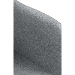 Tabouret de bar Natoma, tissu blanc gris