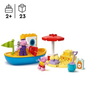 LEGO DUPLO 10432 Le Voyage en Bateau de Peppa Pig - Set de Jeu de Bain pour Tout-petits