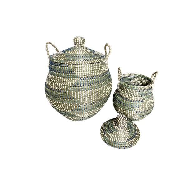 Set de basket DKD Home Decor Tropical (46 x 46 x 56 cm)