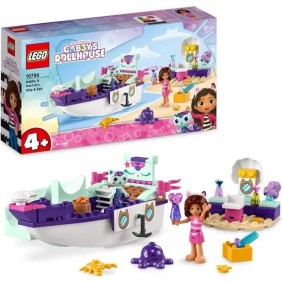 LEGO Gabby et la Maison Magique 10786 Le Bateau et le Spa de Gabby et Marine, Jouet avec Figurines