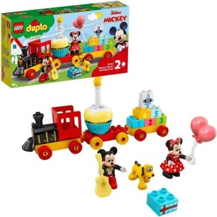 LEGO 10941 DUPLO Disney Le Train d'Anniversaire de Mickey et Minnie Jouet pour Enfant de 2 ans et plus avec Train et Figurines