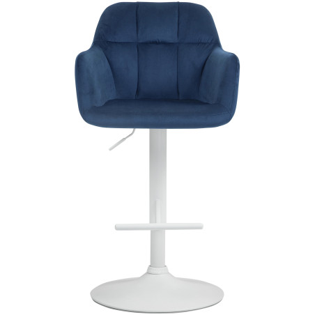 Barhocker Natoma Samt weiЯ