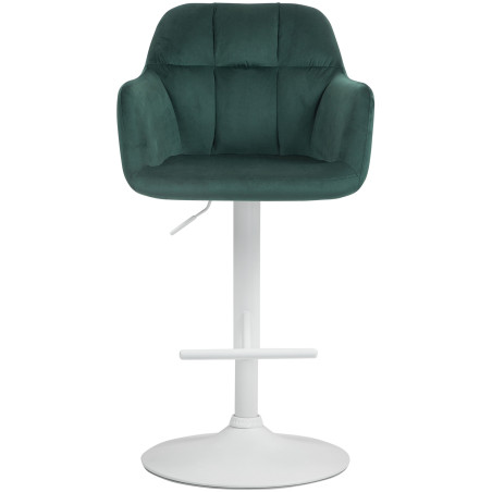 Barhocker Natoma Samt weiЯ