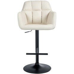 Barhocker Natoma Kunstleder schwarz