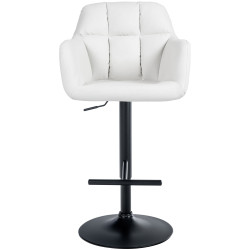 Barhocker Natoma Kunstleder schwarz