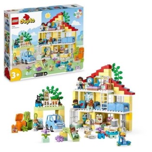 LEGO DUPLO Ma Ville 10994 La Maison Familiale 3-en-1, Jouet Maison de Poupée avec Voiture