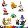 LEGO 4+ Classic 11013 Briques transparentes créatives, Jeu de construction en briques incluant des animaux pour enfants