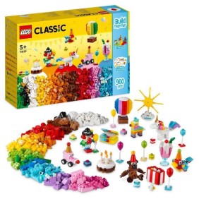 LEGO Classic 11029 Boîte de Fete Créative avec 12 Mini Jouets en Briques : Licorne, Clown