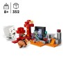 LEGO 21255 Minecraft L'Embuscade au Portail du Nether, Jouet avec Scenes de Bataille et Minifigurines, Figurine Hoglin