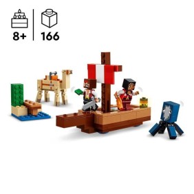 LEGO Minecraft 21259 Le Voyage du Bateau Pirate, Set de Construction et d'Exploration