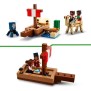 LEGO Minecraft 21259 Le Voyage du Bateau Pirate, Set de Construction et d'Exploration