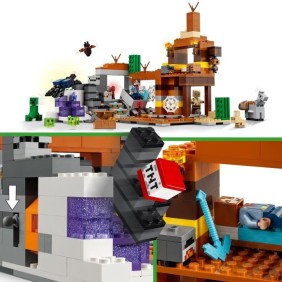 LEGO Minecraft 21263 La mine des Badlands - Jouet pour enfants inspiré du jeu vidéo