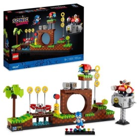 LEGO Ideas 21331 Sonic the Hedgehog™ – Green Hill Zone, Niveau du Jeu Vidéo, Kit de Construction, Idée Cadeau