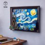 LEGO Ideas 21333 Vincent Van Gogh - La Nuit Étoilée, Reproduction de Tableau sur Toile