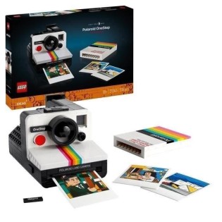 LEGO 21345 Ideas Appareil Photo Polaroid OneStep SX-70, Maquette a Construire pour Adultes avec Autocollants