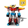 LEGO Creator 31124 Le Super Robot, Jouet 3 en 1 Robot Dragon Avion