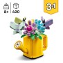 LEGO 31149 Creator 3en1 Les Fleurs dans l'Arrosoir, Jouet pour Enfants, avec Arrosoir, Bouquet de Fleurs et 2 Oiseaux